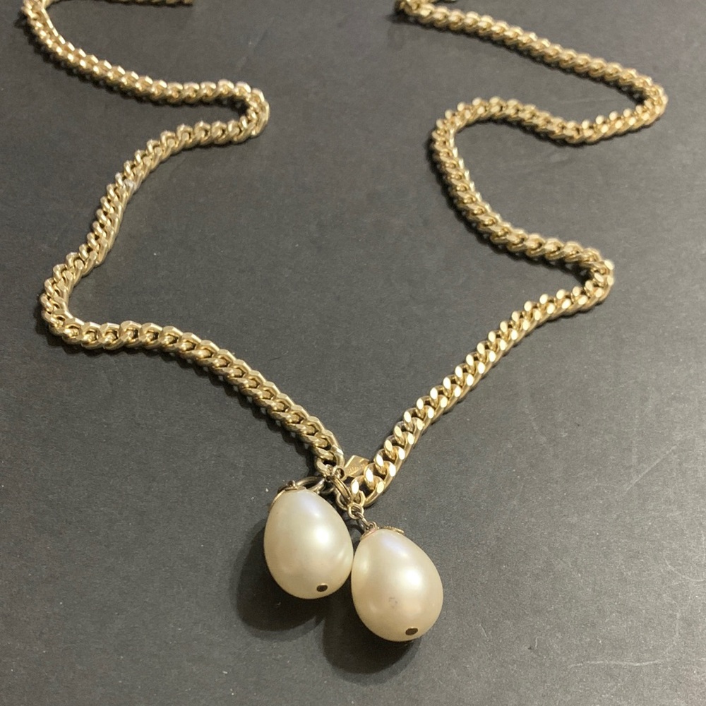RARE… Double pearl drop 44 inch Sarah Coventry versatile necklace
